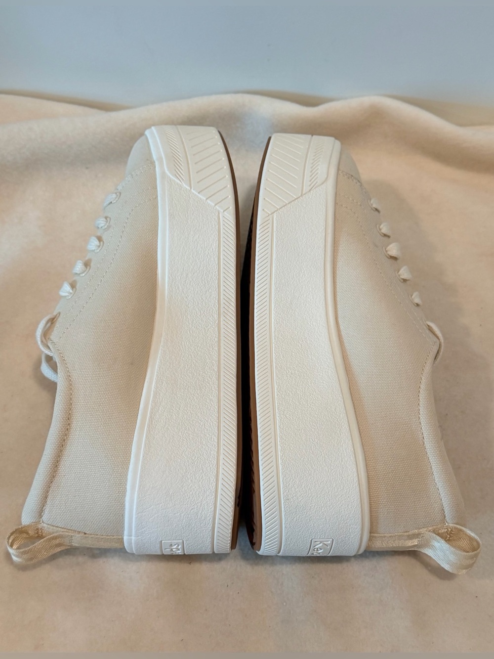 Keds Platform Canvas Sneakers in Beige - Picture 7 of 8